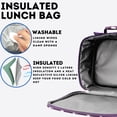 thumbnail image 3 of J World Girls Cody Lunch Bag with Shoulder Strap, Purple Heart, 3 of 7