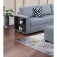 thumbnail image 5 of LiviNest 4pc Sectional Sofa Set Gray Boucle: L-Shaped Couch with Built-in Shelves & Ottoman - Contemporary Living Room Furniture for Small Spaces & Home Office, 5 of 6