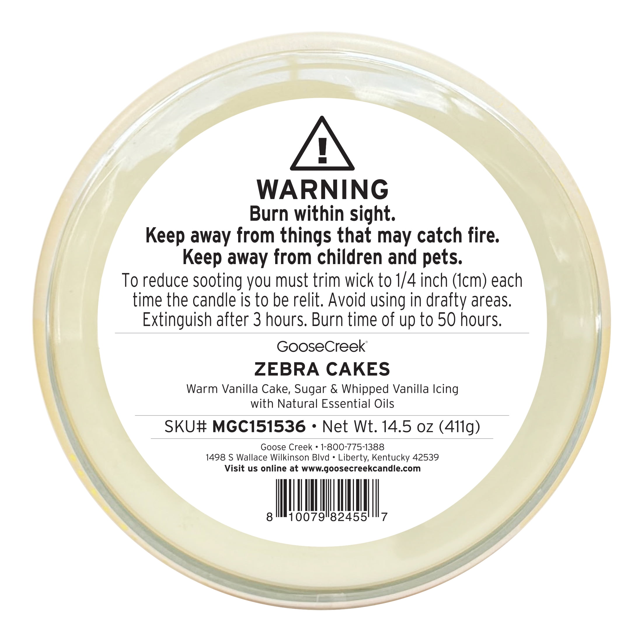 Goose Creek 3-Wick Little Debbie Zebra Cakes Scented Jar Candle, 14.5oz.