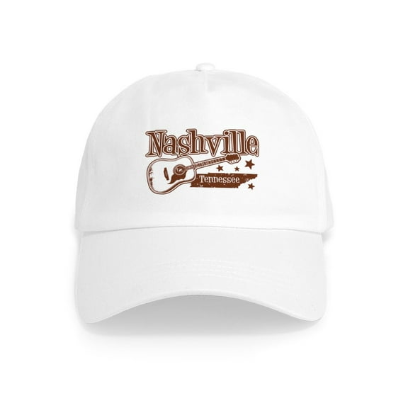 CafePress - Nashville Tennessee Cap - Adjustable 100% Brushed Unisex Casual Cotton Baseball Cap, Beige, 1