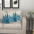 thumbnail image 2 of ABSOP Watercolor Green Tree Pillow Covers 22X22 Inch Set of 2 Winter Christmas Pillow Cases Watercolor Rustic Forest Pillowcase for Living Room Couch Sofa Porch Outdoor, 2 of 7