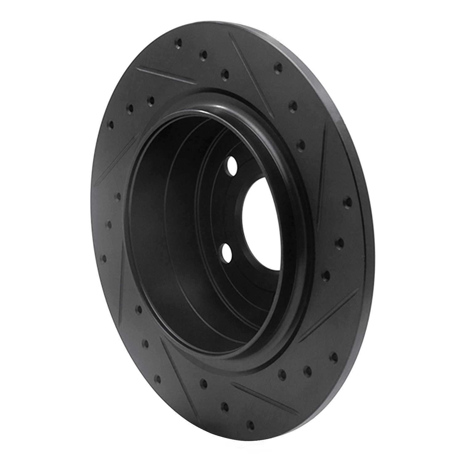 Dynamic Friction Company 633-65012L DFC Brake Rotor - Drilled And Slotted - Black