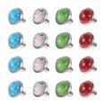 thumbnail image 1 of Kit de Rivets Turquoise Synthétiques 80 Pcs Accessoires de Vêtements en Métal, 1 of 6