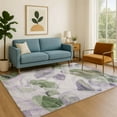 thumbnail image 7 of Addison Rugs Mayfield Premium Machine Washable Transitional Abstract Lavender Rectangle Rug, 9' x 12', 7 of 7