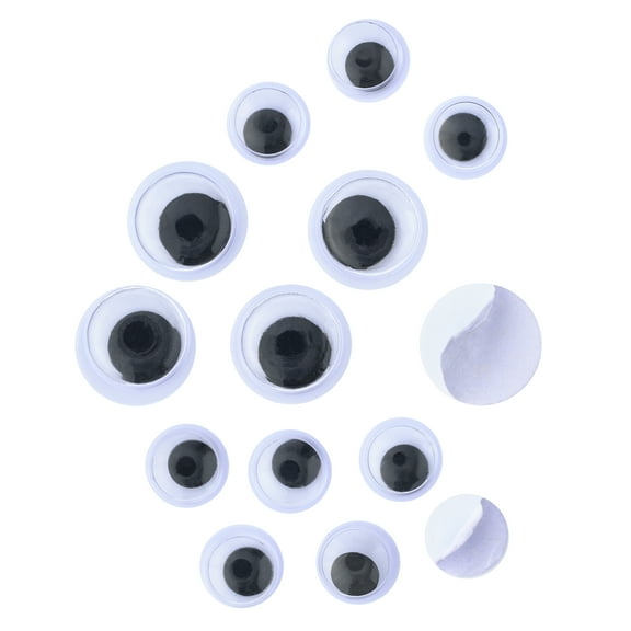 12 Packs: 160 ct. (1,920 total) Assorted Adhesive Wiggle Eyes by Creatology™