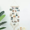 thumbnail image 2 of 2Pcs Hanging Photo Display boho bedroom decor teenage girl room decor Birthday Gifts for Grandma gift for mom Grandma's Gifts Photo Holder with 10 Wood Clips, 2 of 6