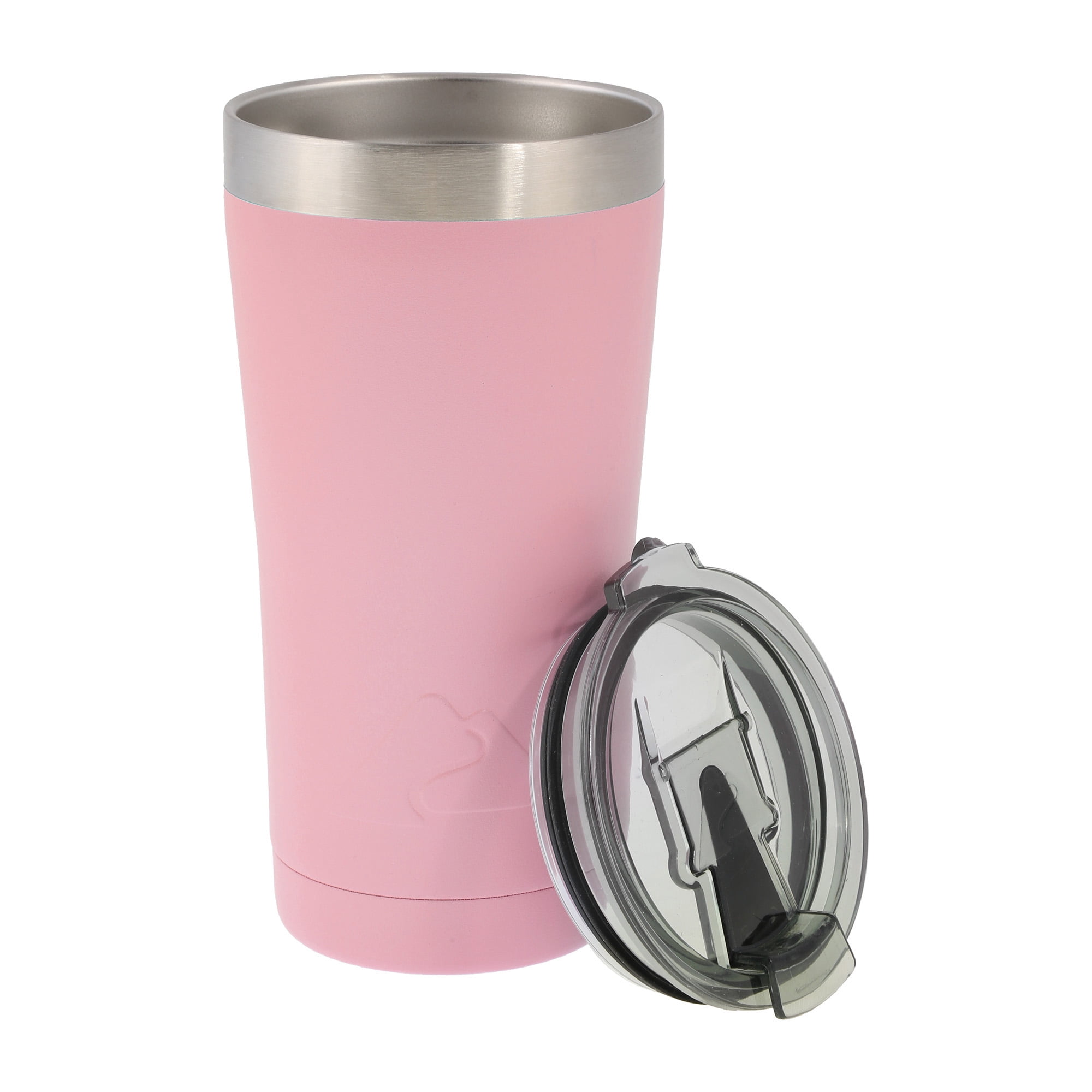 Built (Set of 2) 20-Ounce Double Wall Stainless Steel Tumblers, 20-Ounces,  Stainless Steel and Tropical Pink 
