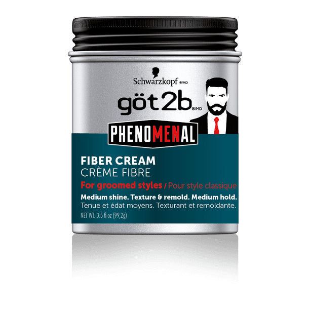 Got2b PhenoMENal Fiber Hair Cream, 3.5 Ounce