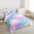 thumbnail image 3 of Homewish Children Teens Girls Ocean Mermaid Bedding Comforter Set 2pcs,Abstract Gradient Twin Comforter Sets Microfiber,Dreamy Princess Breathable Bedding Set,Microfiber Bedroom Decor,Reversible, 3 of 8