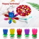 thumbnail image 4 of Bearachild Exquisita flor giratoria música Festival cumpleaños bendición pastel velas hogar DIY decoraciones Accesorios Kits para hacer velas Azul, 4 of 6