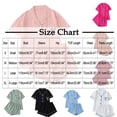 thumbnail image 4 of ShomPort Womens Loungewear Set Short Sleeve Lapel Shirt Heart Printed Button Up Sleepwear with Chest Pocket Loose Soft Pajamas, 4 of 4
