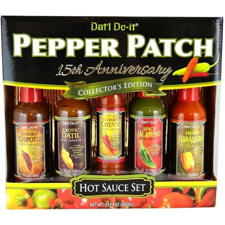 Dat'l Do It Pepper Patch Hot Sauce Holiday Gift Set, 5 piece