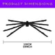 thumbnail image 2 of Decoraciones de Halloween QPMR, 2 unidades, 150 cm, arañas gigantes negras, 2 of 6
