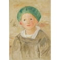 thumbnail image 3 of Tadeusz Makowski 14x18 Black Modern Framed Museum Art Print Titled - Boy in a Green Cap (1923), 3 of 5