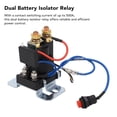 thumbnail image 3 of High Switching Current Battery Disconnect Switch Dual Battery Isolator Dual Battery Relay 500A Normally Open Relay Dustproof Strong Conductivity Car Protector, 3 of 8