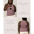thumbnail image 6 of Kindred Bravely Ribbed Racerback Nursing Tank Top | Women's Sleeveless Breastfeeding Shirt (Twilight, Medium), 6 of 6
