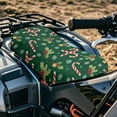thumbnail image 2 of Uorisanigo ATV Seat Cover Soft Anti-Slip Christmas Candy Canes Print Four-Wheeler Seat Cover Waterproof Protection Accessories Universal Fit for Polaris Scrambler 400 500 850 1000, 2 of 7