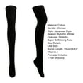 thumbnail image 5 of 1 Pair Women Socks Over Knee Thigh Socks Knee-High Warm Stocking Women Boot Sock Leg Warmer High Socks for Daily Wear, 5 of 7