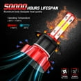 thumbnail image 6 of 6PCS LED Headlight Kit H7&H7&9005/9006 High/Low Beam + Fog Light Bulbs Plug&Play, 6 of 11