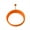 Orange, variant on BE-TOOL Round Silicone Egg Pancake Ring with Handle Omelet Fried Egg Poached Eggs Tool Temperature Resistance -30℃ to 230℃ Red