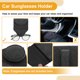 thumbnail image 5 of Clip para gafas de sol del coche Unique Bargains con soporte magnético universal para parasol de gafas de sol ante negro 13.5x11cm 1 Pcs, 5 of 7