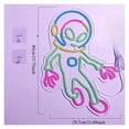 thumbnail image 3 of Letrero De Neón De Astronauta Alienígena Con Luz Colorida Regulable Para Habitación De Los Niños Dormitorio Fiesta De Cumpleaños O Decoración 40cmx29.7cm, 3 of 7