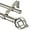Antique Silver, variant on Double Curtain Rod 36 to 72 Inches (3-6 Feet) Antique Bronze Curtain Rods for Windows, 7/8 Inch Telescoping Heavy Duty Drapery Rods with Decorative Twisted Cage Finials