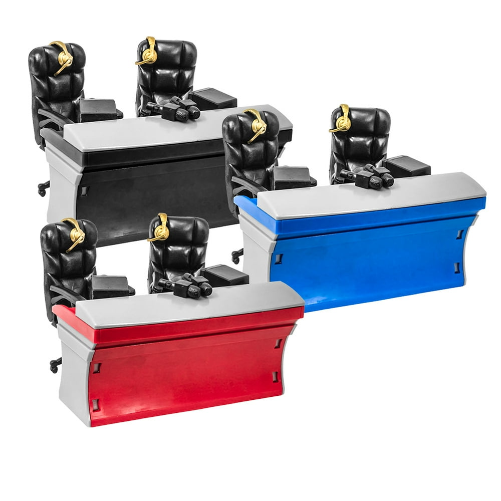 Set of all 3 ULTIMATE Commentator Table Playsets for WWE Wrestling