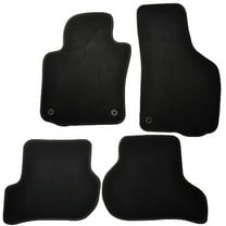 Ikon Motorsports Compatible with 06-09 VW Golf Rabbit GTI OE Factory Style Black Nylon Carpet Car Floor Mats Front Rear 4pcs 2006 2007 2008 2009