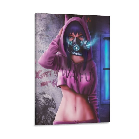 Anime Sexy Girl Poster Dream Girl (17) Artworks Canvas Poster Room Aesthetic Wall Art Prints Home Modern Decor Gifts 12x18inch(30x45cm)