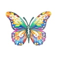 thumbnail image 2 of Rirozkan Metal Butterfly Wall Decor, Colorful Garden Art, Iron Wall Sculpture, Rust-Resistant Yard Fence Ornament for Outdoor Courtyard and Patio, 2 of 6