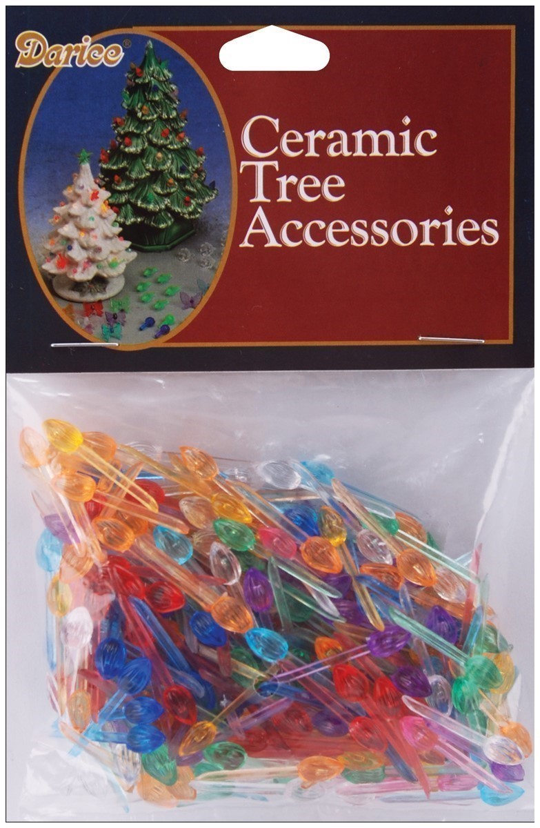 Replacement Ceramic Christmas Tree Lights: Colored, Flame Shaped, 1/4 inch - image 2 of 2