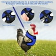 thumbnail image 4 of Lilixerw Chicken Harness with Leash,Breathable Adjustable Comfortable Mesh Training Harness for Chickens,Ducks,Geese,and Small Pets,11.4 x (14-20) inch,Blue, 4 of 4