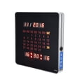 thumbnail image 2 of Digital Wall Calendar, Elegant Precise Timing Luminous Digital Wall Clock With Power Adapter For Study EU Plug, 2 of 8