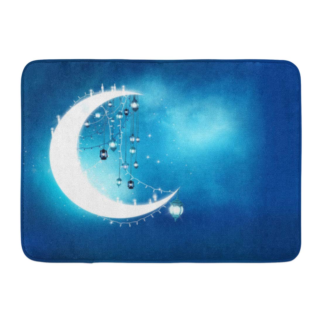 GODPOK Blue Greeting Eid Mubarak for Holidays Ul Adha 