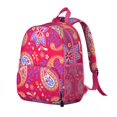 thumbnail image 3 of Antique Paisley Backpack - Waterproof Ergonomic School Bag with Breathable Padded Back, 3 of 5
