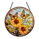 thumbnail image 1 of Adorno colgante de cristal redondo con forma de girasol para jardines, patios y oficinas. Estilo B, 1 of 9