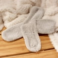 thumbnail image 2 of BambooMN Men's Featherlight Fuzzy Socks - Plush Soft Warm Comfy - Light Grey Extra Large - 4 Pairs, 2 of 5
