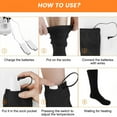 thumbnail image 5 of Electric Heated Socks - Rechargeable Battery Heating Stockings with 3 Heat Settings for Winter Warmth, 5 of 5