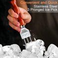 thumbnail image 4 of Juego De Picahielos De Trituradora De Hielo De Acero Inoxidable De 2-7,24 Pulgadas Y 6,8 Pulgadas Con Mango De Madera Trituradora De Hielo De Estilo Japonés Ideal Para Bares Y Hogar, 4 of 5