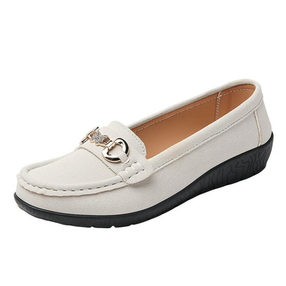 Beige Women Flocked Slip On Mule Shoes With Non Slip Sole Comfortable Lightweight Walking Shoes For Everyday Use Easy Wear Casual Footwear