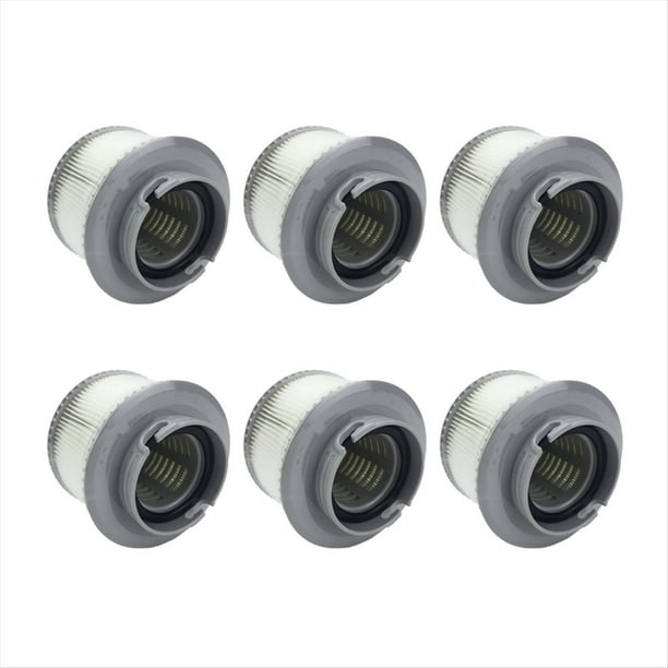 6 Filtros de Repuesto para Piscina Inflable MSPA FD2089, Compatible con Cartucho de Filtro de Piscina Inflable, Accesorios para Piscina Sobre el Suelo