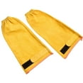 thumbnail image 4 of Lefu 1 Pair Leather Welding Sleeves Heat & Flame Resistant Protection Cowhide Sleeves, 4 of 10