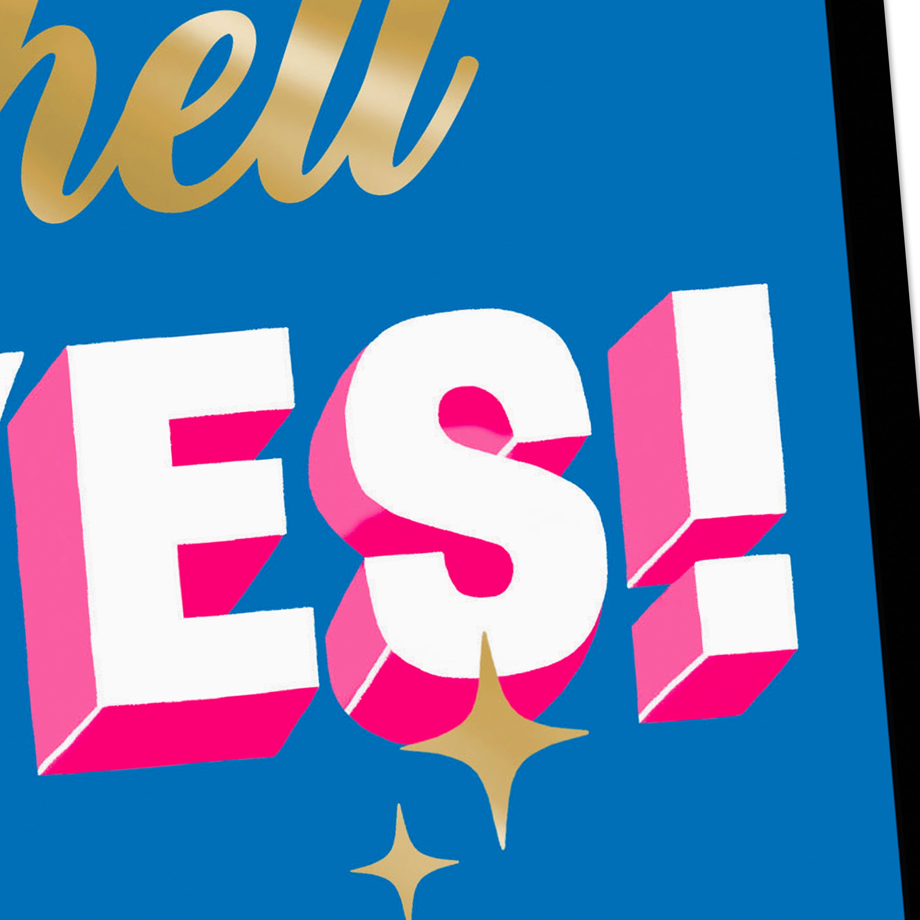 Hallmark And Venmo Congratulations Greeting Card ("Yes, Hell Yes")