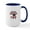 White/Navy Inside, variant on CafePress - Hockey Moms Don't Give A Puck Mugs - 15 oz Ceramic Large White Nolvety Mug