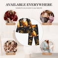 thumbnail image 7 of Sikiie Golden Koi And Treasure Pajamas for Women Set, Womens Pajama Sets, Lounge Sets for Women, 2pjs for Women-Small, 7 of 7