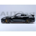 thumbnail image 6 of 2022 Nissan GT-R (R35) Nismo Special Edition RHD (Right Hand Drive) Meteor Flake Black Pearl with Carbon Hood and Top 1/18 Model Car by Autoart, 6 of 6