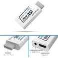 thumbnail image 3 of GHSDFBB Wii to HDMI Converter 1080P with 5ft High Speed HDMI Cable Wii2 HDMI Adapter Output Video&Audio with 3.5mm Jack Audio, Support All Wii Display 720P, NTSC, Compatible with Full HD Device, 3 of 7