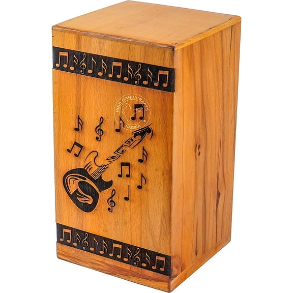 Wooden Urns for Human Ashes Adult Large - Beech wood Cremation Urn for Ashes -Burial Urn for Columbarium - Funeral Urn Box (250 LB - Beechwood, Guitar-1)