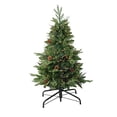 thumbnail image 1 of Northlight 4' Pre-Lit Medium Mixed Winter Pine Stake Artificial Christmas Tree - Clear Lights, 1 of 3